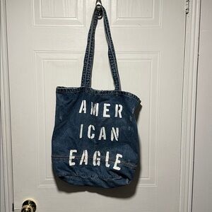 American Eagle Outfitters Blue Denim Backpack